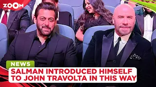 This is how Salman Khan introduced himself to Hollywood star John Travolta at awards show