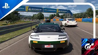 Gran Turismo 7 | Daily Race | Sardegna - Road Track - A | Aston Martin V8 Vantage Group 4 | Onboard