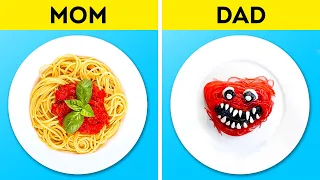 MOM vs DAD POSITIVE PARENTING HACKS || Cool tips, gadgets, smart parents