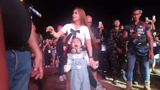 Jopay with Daughter Dance in front of Mayonaise concert Lucena Leg