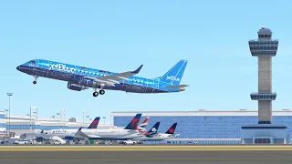 31 Minutes of Plane Spotting at New York JFK International Airport (KJFK) - Infinite Flight Sim