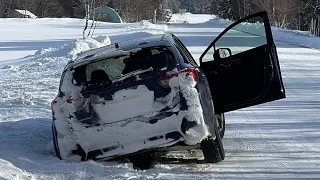 【60万回再生】雪道はSUBARU！Ｘmodeスゴイ？　DEEP SnowにしてTRCカット。自力脱出できるか？