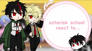 [ asterisk school react to เซจิ as พี่ชายของเรียว ] ( ปุ๋ยตราสามพี่น้อง )