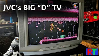 A big old dirty "D" is in The Bunker!  [ JVC D Series TV]