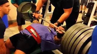 Glenn Russo shirt band training @1600 lbs 2/12/14