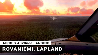 Airbus A320 Landing into Lapland (Rovaniemi Airport) - Microsoft Flight Simulator 2020