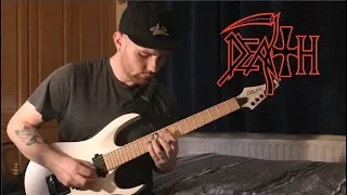 Death "Trapped In A Corner" Guitar Cover (one take) - Tab in description!