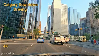 Driving - Calgary Downtown, Alberta, Canada 🇨🇦