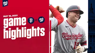 Nationals vs. Giants Game Highlights (5/10/23) | MLB Highlights