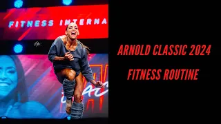 JACLYN BAKER ARNOLD CLASSIC 2024 FITNESS ROUTINE- FLASHDANCE 🩷🩵