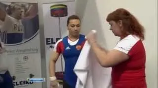 Nadezda Evstyukhina European champion weightlifting 75 kg 2011