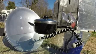 Parabolic Satellite Dish Conversion - Solar Cooker