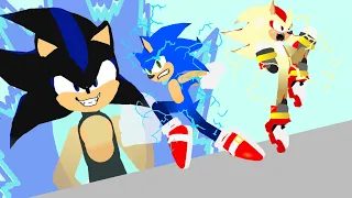 Sonic And Shadow VS Seelkadoom Stick Nodes Animation (Pt2)