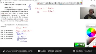 MABA CONCURSOS  -  REGRA DE 3 SIMPLES - COLÉGIO MILITAR TIRADENTES  - Com prof. Cristiano R. Andrade