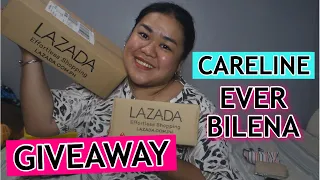 GIVEAWAY!!! LAZADA MYSTERY BOX UNBOXING (EVER BILENA & CARELINE) || IRISH AYZ (PHILIPPINES)