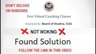 ICAI CA TUBE I My solution worked I Schedule of live CA classes