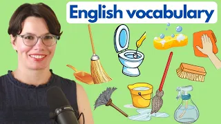 CLEANING SUPPLIES / ENGLISH VOCABULARY / EVERYDAY ITEMS IN ENGLISH