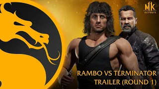 Terminator vs Rambo! @Schwarzenegger vs @TheSlyStallone! Is this real life? #MKUltimate