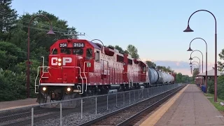 Railfanning Quebec - CN and CP Action Across Montreal Island