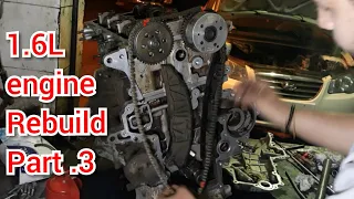 Hyundai elantra HD 2010 1.6L engine rebuild | part.3 _ عمرة محرك سيارة هيونداي 2010 الجزء الثالث#3