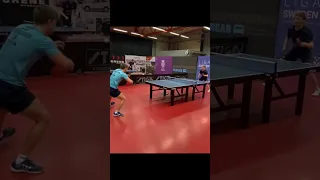 Watch Truls Moregard Show Off His Skills in an Action-Packed Training Session! #shorts #tabletennis