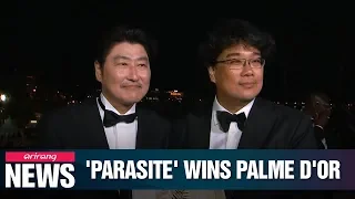 S. Koreas film director Bong Joon-ho's 'Parasite' grabs Palme d'Or at Cannes