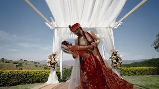 Stunning Hindu & Jewish wedding at Willow Heights Mansion in Morgan Hill, California.