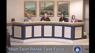 Short Term  Rental Task Force - 11/3/2016