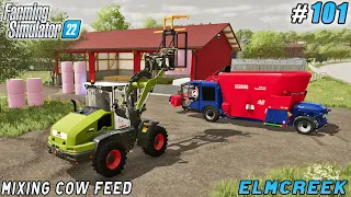 Re-fertilizing fields, mixing cow feed, new truck and trailer | Elmcreek | FS 22 | Timelapse #101