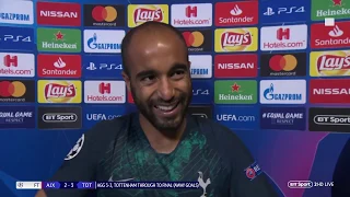 "The best moment of my life!" Lucas Moura hat-trick sends Spurs to Champions League final