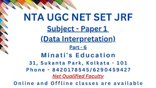 Data Interpretation - Part 6 for nta ugc net set jrf cat mat gmat upsc