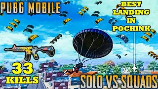 Pubg Mobile New Best Pochinki Landing | Solo Vs Squads | 30+ kills | Gameplay | The Crazy Gamer |