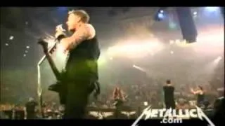 Hetfield giving a sermon