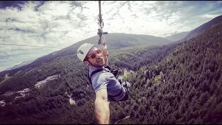 I RODE THE LONGEST ZIPLINE IN NORTH AMERICA - 2.2 KM Long Sasquatch, Whistler, B.C. [Travel Vlog]