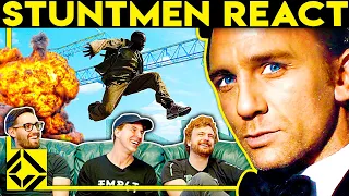 Stuntmen React to Bad & Great Hollywood Stunts 11