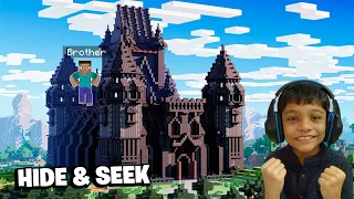 HIDE AND SEEK IN A HUGE CASTLE WITH MY BROTHER