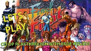 Let's Play Final Fight - Co Op Playthrough With xREDxEYExJEDI