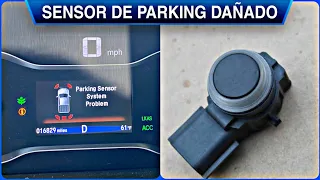 sensor de estacionamiento dañado