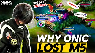 WHY ONIC ID LOST BECAUSE OF KAIRI IN M5 | ONIC ID'S MISTAKES REVEALED