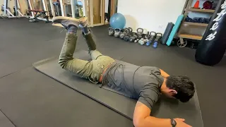 Piriformis Strengthening : Prone Heel Squeeze (Hip External rotator / piriformis isometrics )