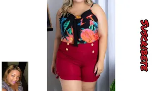 Nueva moda 2019 * pantalones cortos para gorditas * short tallas grandes * Parte 2