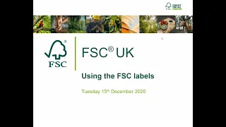 FSC UK FSC Labels Webinar