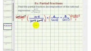 Ex 2: Partial Fraction Decomposition (Linear Factors)