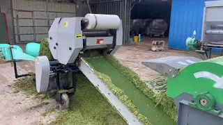 Automatic Corn Silage Hay Straw Press Packing Baling Wrapper Machine