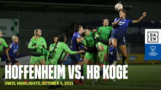 HIGHLIGHTS | Hoffenheim - HB Køge -- UEFA Women's Champions League 2021-2022 (Deutsch)