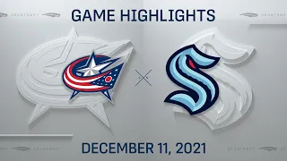 NHL Highlights | Blue Jackets vs Kraken - Dec. 11, 2021