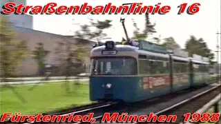 Die Linie 16 nach Fürstenried - München -1988