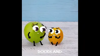 Fruits Battle || WOW! Funny Doodles #shorts #doodland #doodles