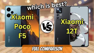 Xiaomi Poco F5 vs Xiaomi 12T | Full Comparison #xiaomi #xiaomipocof5 #pocof5 #xiaomi12t