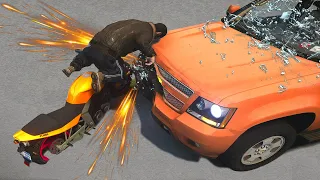 GTA 4 Motorcycle Crashes Ragdoll Compilation Ep. 116